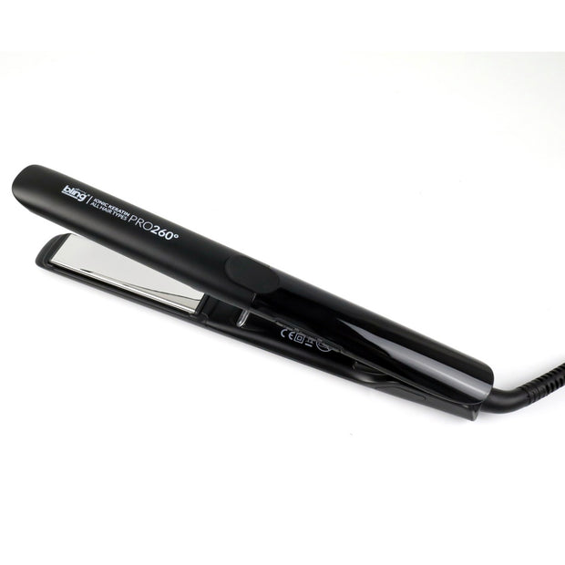 Straightener 260° C with Ionic Technology Anti-Static Floating Ceramic-Titanium Plates All Hair Types MAX Temperature