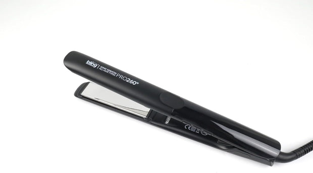 Straightener 260° C with Ionic Technology Anti-Static Floating Ceramic-Titanium Plates All Hair Types MAX Temperature