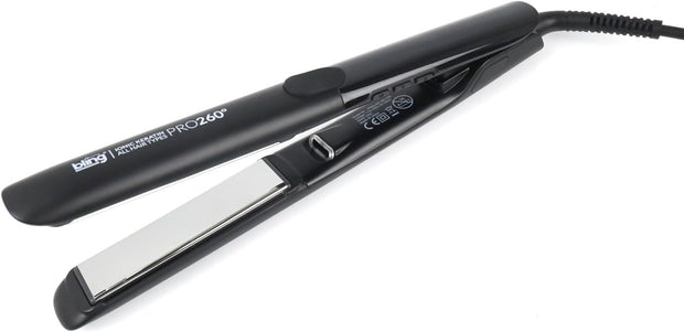 Straightener 260° C with Ionic Technology Anti-Static Floating Ceramic-Titanium Plates All Hair Types MAX Temperature